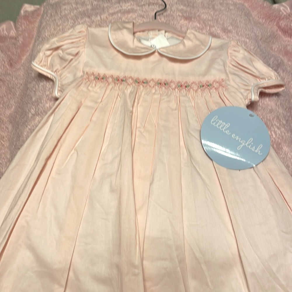 4T NWT smocked tie back dress